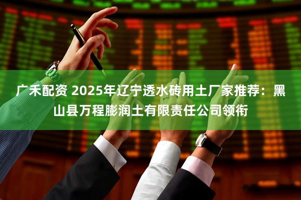 广禾配资 2025年辽宁透水砖用土厂家推荐：黑山县万程膨润土有限责任公司领衔